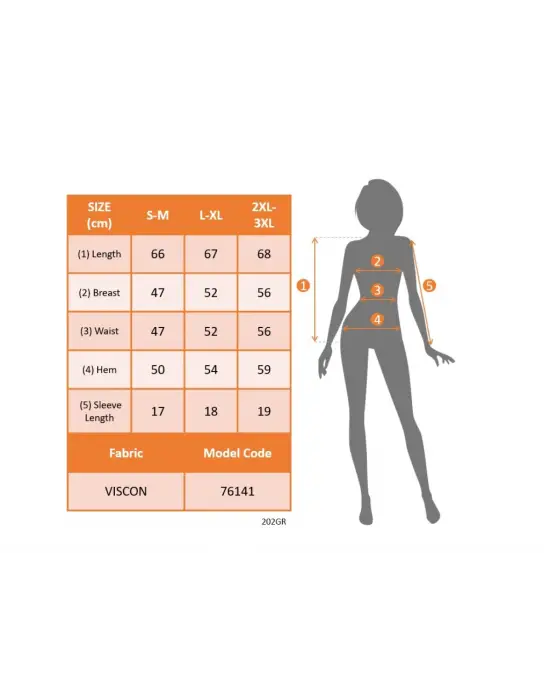 Kadın Kısa Kollu Bisiklet Yaka Yandan Düğmeli Viskon Bluz