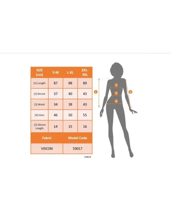 Kadın Kısa Kollu Derin Büzgülü V Yakalı Viskon Elbise