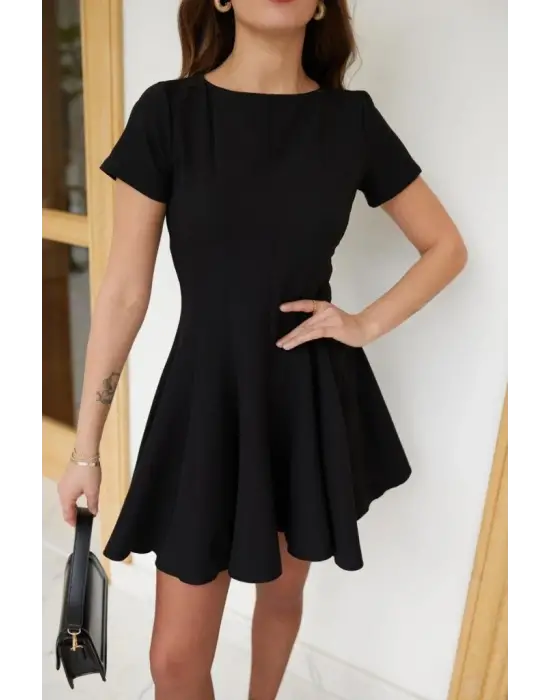 Kadın Kısa Kollu Kiloş Ithal Krep Elbise