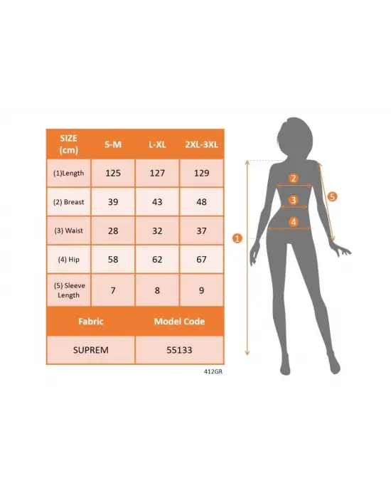 Omarı Çiçek Desenli Kruvaze Yaka Elbise