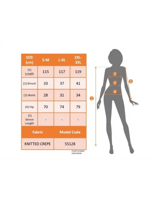 Omarı Kadın Fırfırlı Belden Yırtmaçlı Maksi Elbise