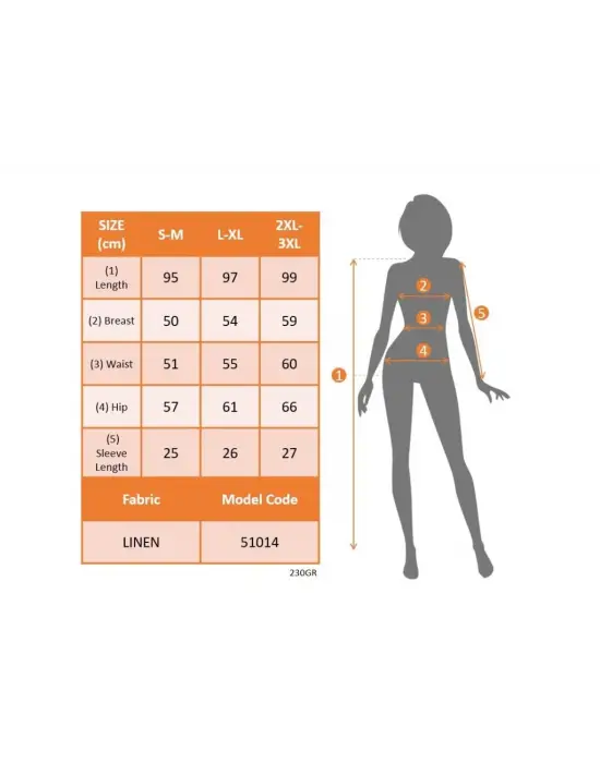 Kadın Kısa Kollu önden Düğmeli Ithal Keten Elbise