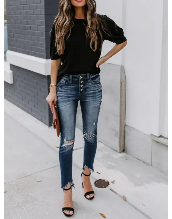 Omarı Pileli Balın Kol Bürümcük Bluz