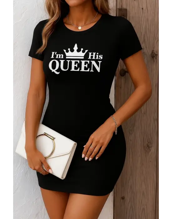 Omarı Elegant Floral Desenli Mini Elbise