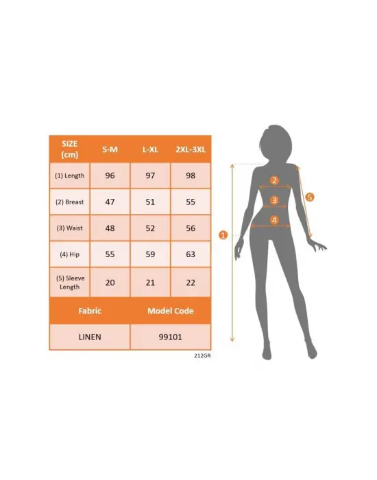Kadın Kısa Kollu V Yakalı Beli Kuşaklı Ithal Keten Elbise