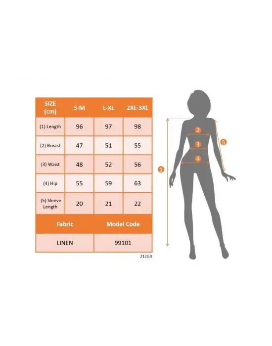Omarı Şık V Yakalı Keten Elbise