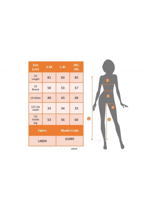 Omarı Yaz Şıklığına Hazır Keten Tulum