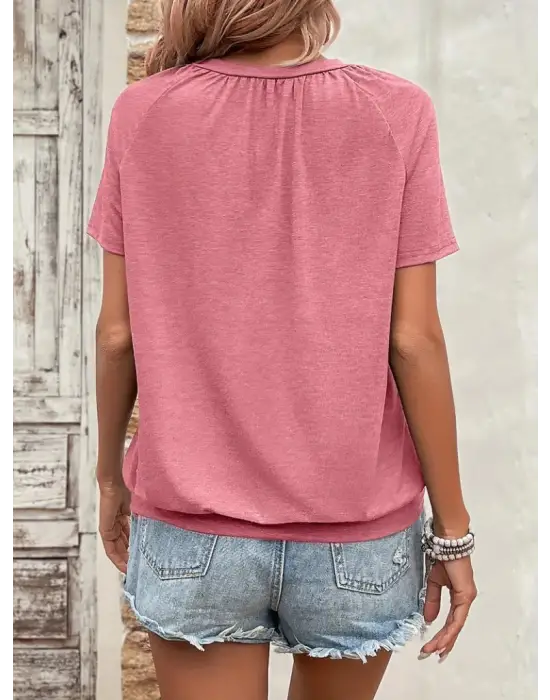 Omarı Şık V Yakalı Kadın Bluzu