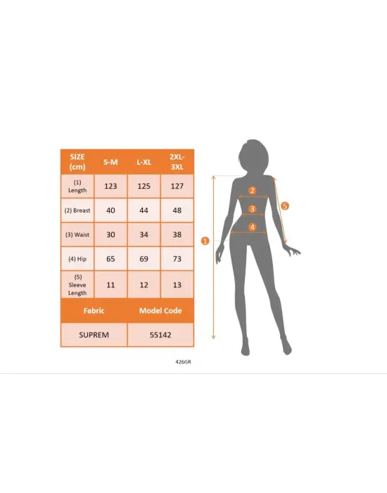 Omarı Şık Desenli Yandan Yırtmaçlı Kadın Elbisesi