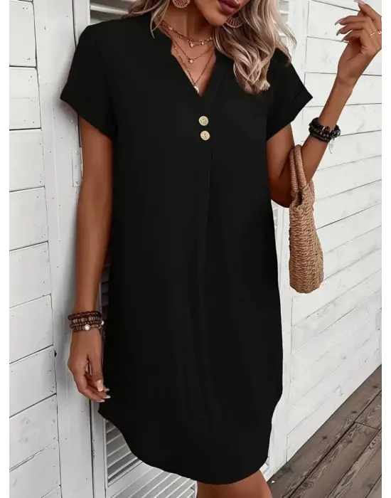 Omarı Zarif Kadın Müslim Kısa Elbise