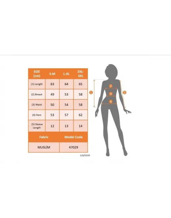 Kadın Kısa Kollu V Yakalı önden Düğmeli Müslim Gömlek