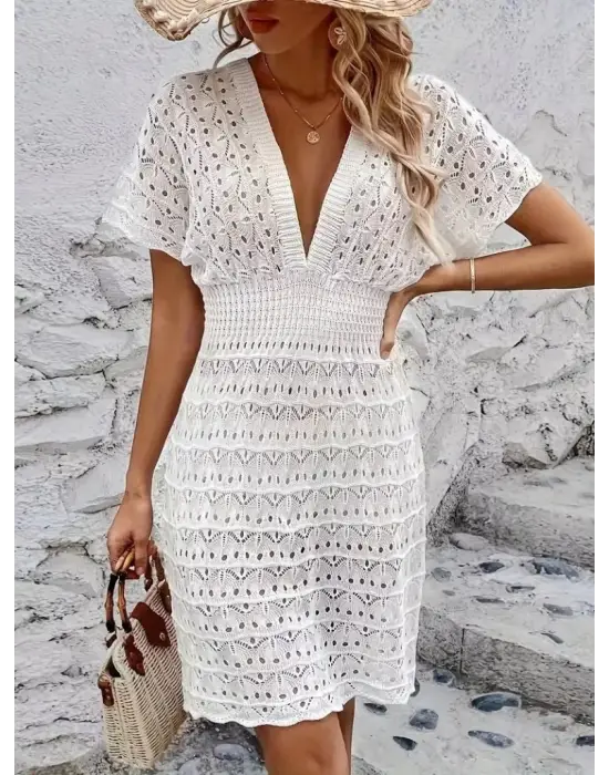 Omarı Yazın Rahatlığını Yansıtan Triko Elbise