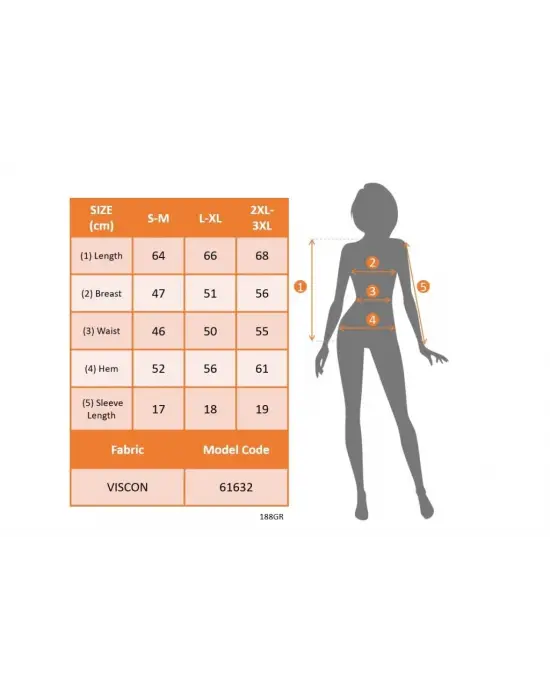 Kadın Kısa Kollu V Yakalı şerit Detaylı Viskon Bluz