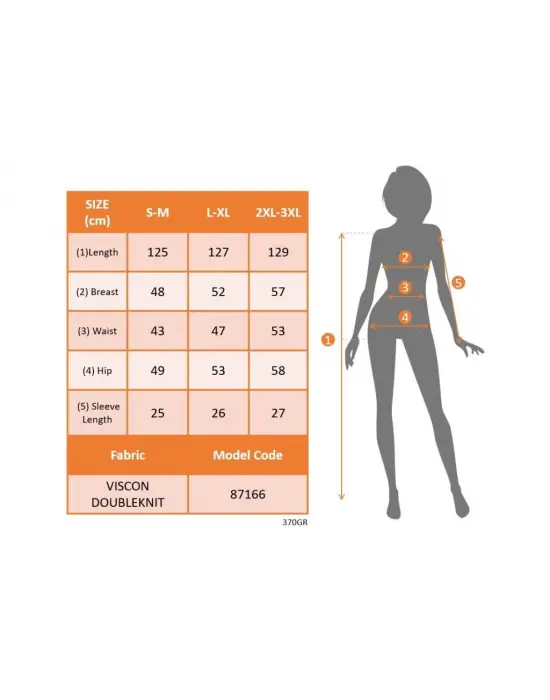 Omarı Elegan Viskon Elbise Yandan Yırtmaçlı ve Kısa Kollu