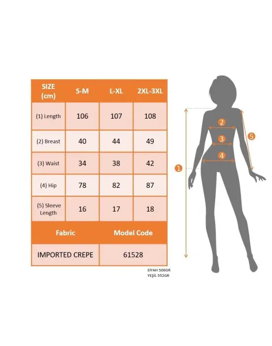 Omarı Pileli Janjan Krep Midi Elbise