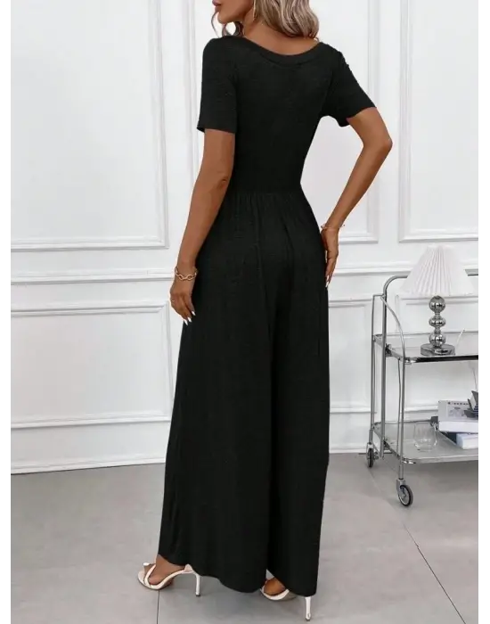 Omarı Bürümcük Detaylı Kadın Tulum