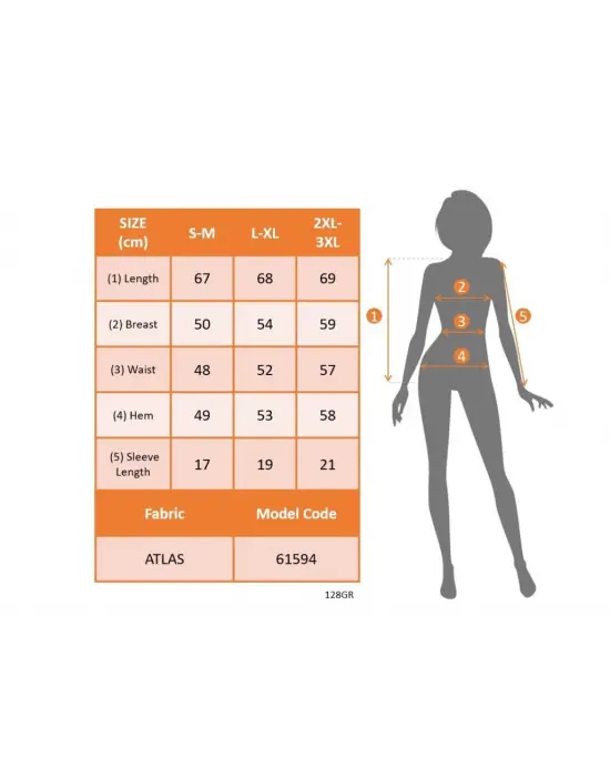 Omarı Desenli Kadın Kısa Kollu Bisiklet Yaka Bluz