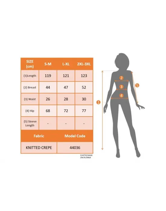 Omarı Dijital Baskılı Uzun Elbise