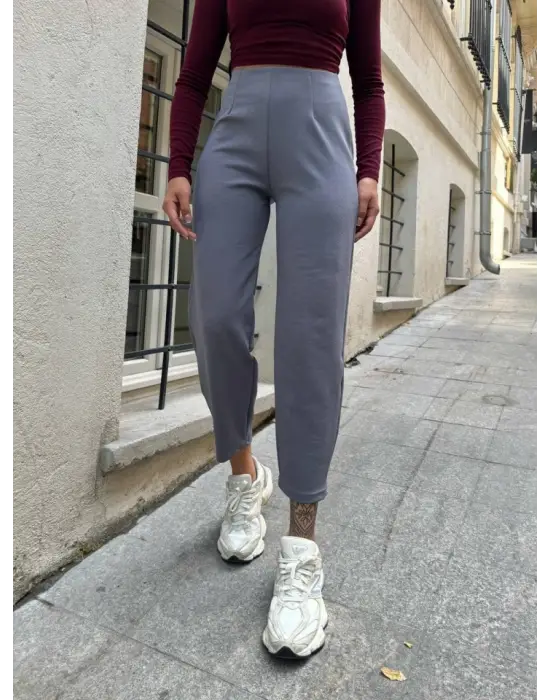 Kadın Krep Kumaş Balon Pantolon