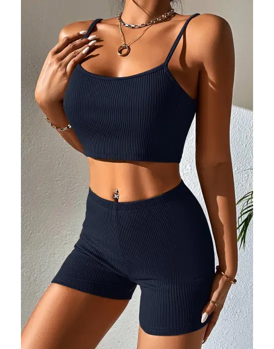 Omarı Şortlu Kaşkorse Gecelik Takım