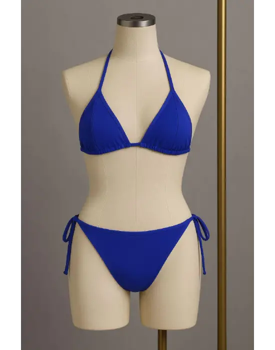 Omarı Denizde Şıklık ve Rahatlık: Yandan Bağlamalı Bikini Mayo Takımı