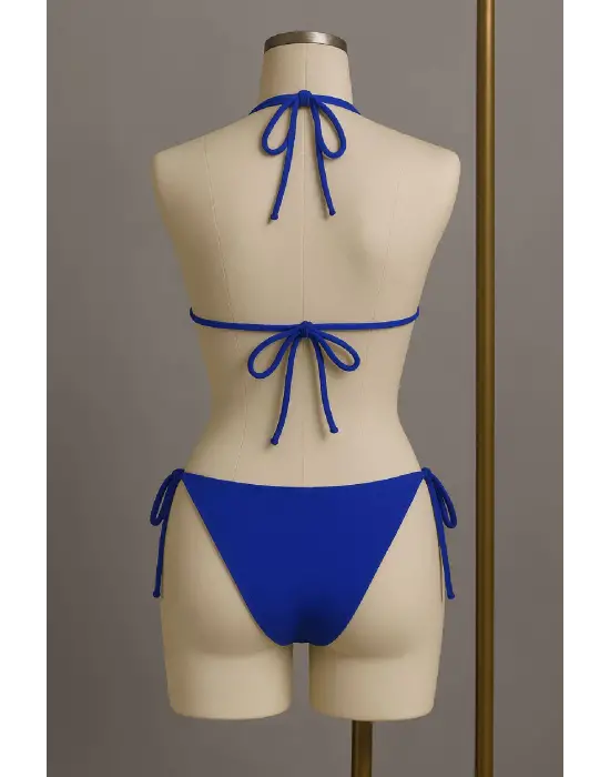 Omarı Denizde Şıklık ve Rahatlık: Yandan Bağlamalı Bikini Mayo Takımı