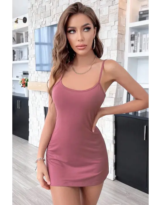 Omarı Dantelli Kadın Mini Gecelik