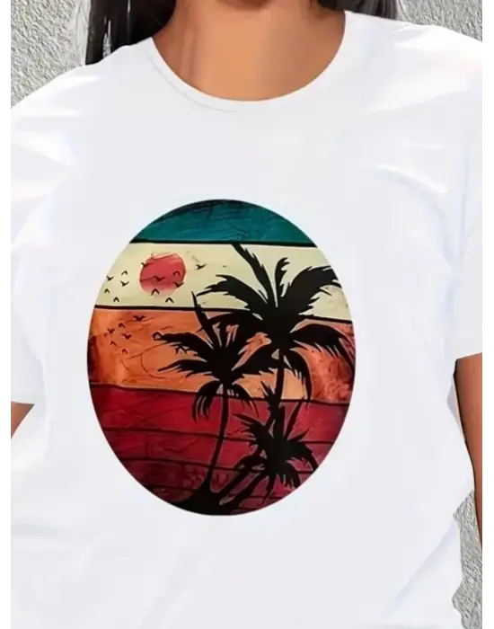 Omarı Yazın Tarzınızı Yansıtan Palmiye Desenli T-shirt