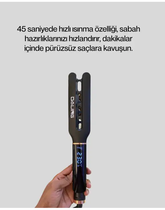 Kadın Saç Düzleştirici Seyahat Dostu 5 Kademeli Isı Kontrolü