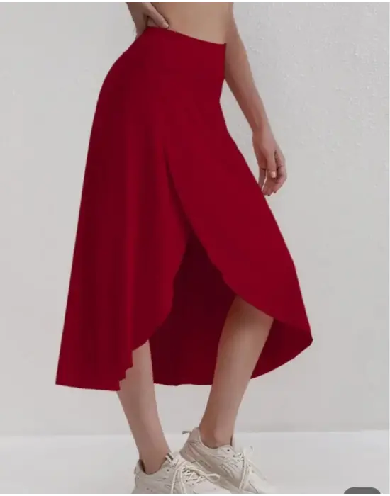 Omarı Kadın Cep Detay Taytlı Etek