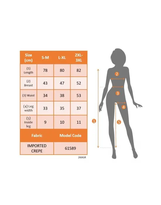 Omarı Şık Kadın V Yakalı Cep Detaylı Krep Tulum