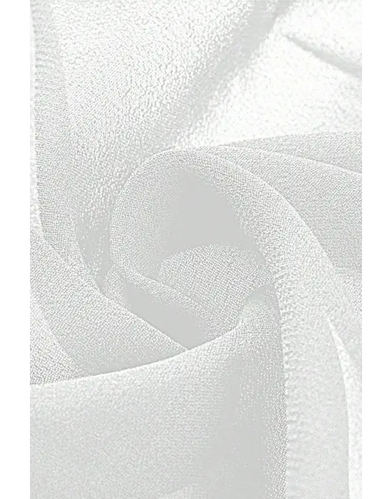 Omarı Siyah Beyaz Transparan Belden Bağlamalı Pareo Seti