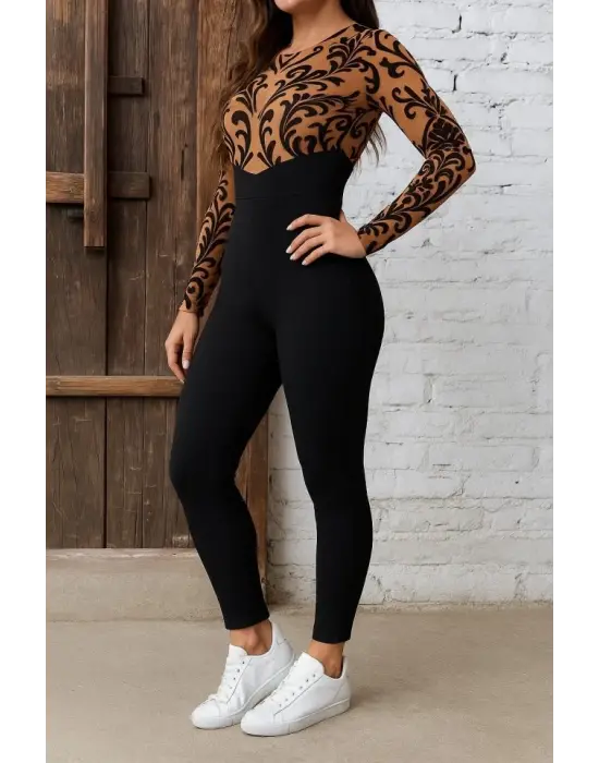 Kadın Siyah Krep Kumaş Pantolon