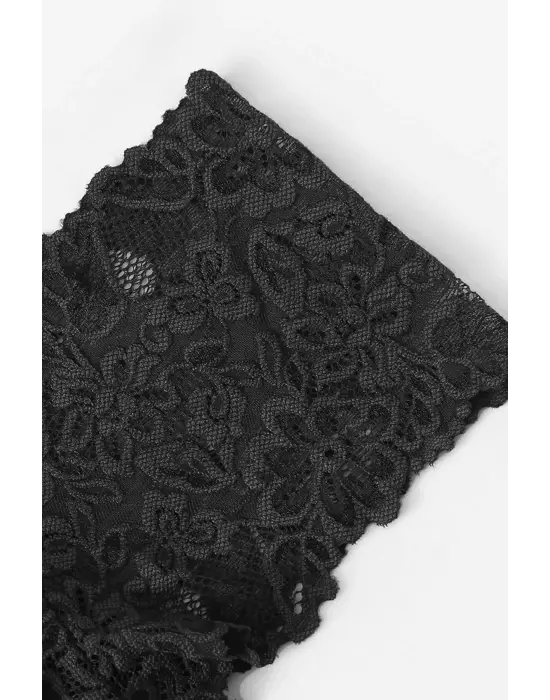 Omarı Siyah Özel Şık Sütyen Külot Takımı