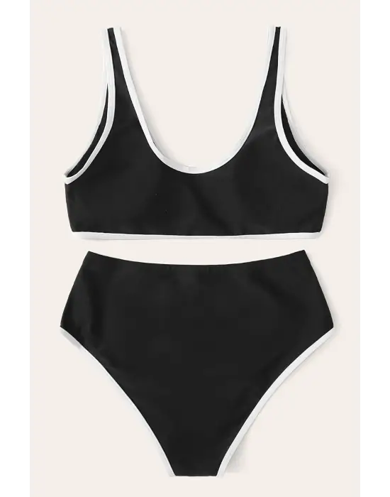 Omarı Yüksel Bel Sütyen Külot Takımı