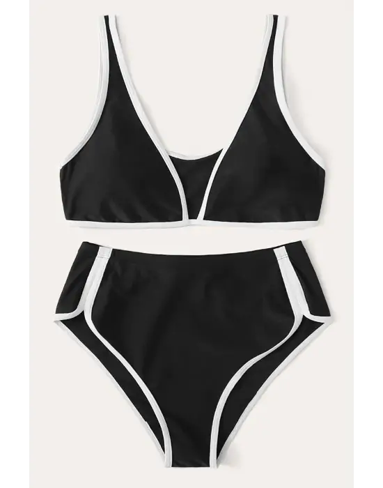 Omarı Yüksel Bel Sütyen Külot Takımı