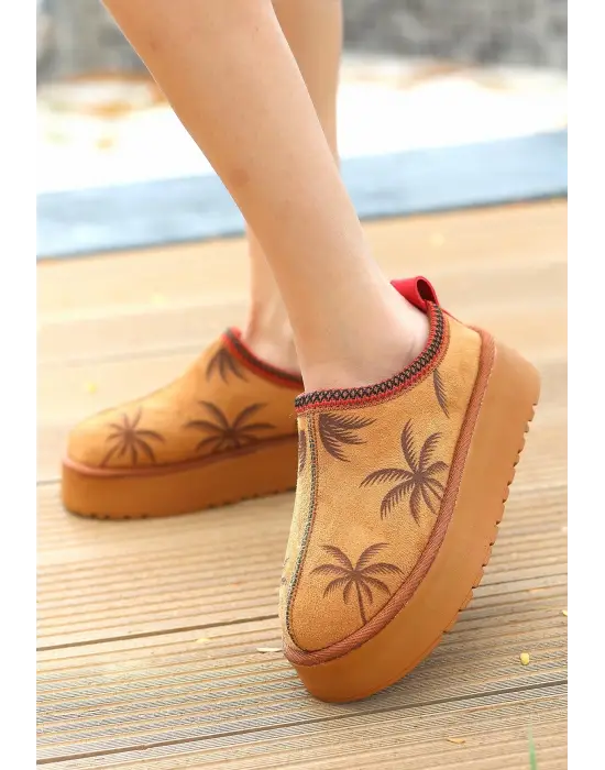 Omarı Kadın Mucy Taba Süet Bot - Şık ve Konforlu Ayakkabı