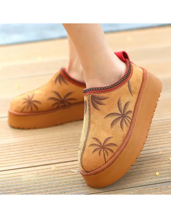 Omarı Kadın Mucy Taba Süet Bot - Şık ve Konforlu Ayakkabı