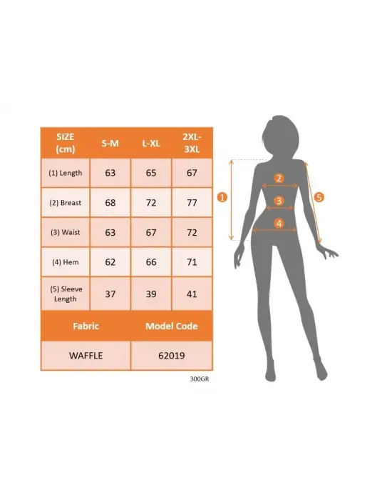 Enerjik Yarasa Kollu Waffle Bluz