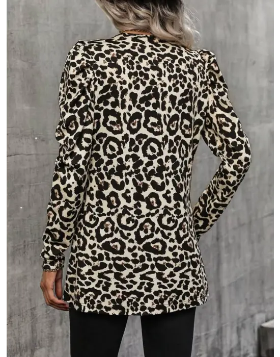 Kadın Uzun Kollu Alın Omuz önü Açık şardonlu Dalgıç Ceket