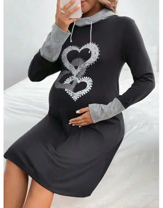 Kadın Uzun Kollu Balıkçı Yaka Bağcıklı Iki Iplik Elbise