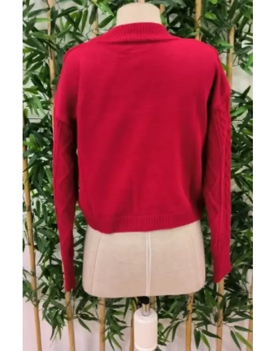 Omarı Şık Kadın Triko Takımı