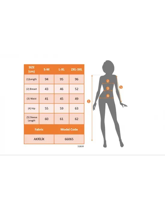 Kadın Uzun Kollu Balıkçı Yaka Salaş Kusa Akrilik Elbise