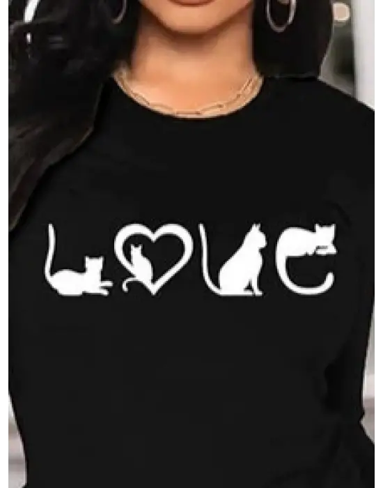 Omarı Şık Baskılı Kadın Uzun Kollu Viskon Bluz