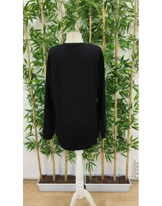 Omarı Yumuşak Viskon Bisiklet Yaka Desenli Elbise