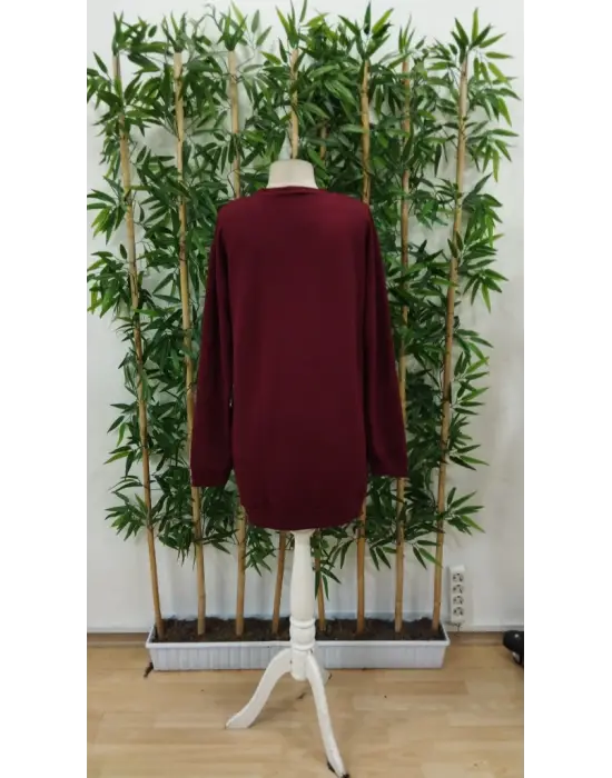 Omarı Hafif ve Rahat Ayı Desenli Elbise