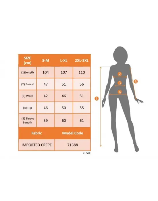 Kadın Uzun Kollu Bisiklet Yaka Beli Kuşaklı Ithal Krep Midi Elbise