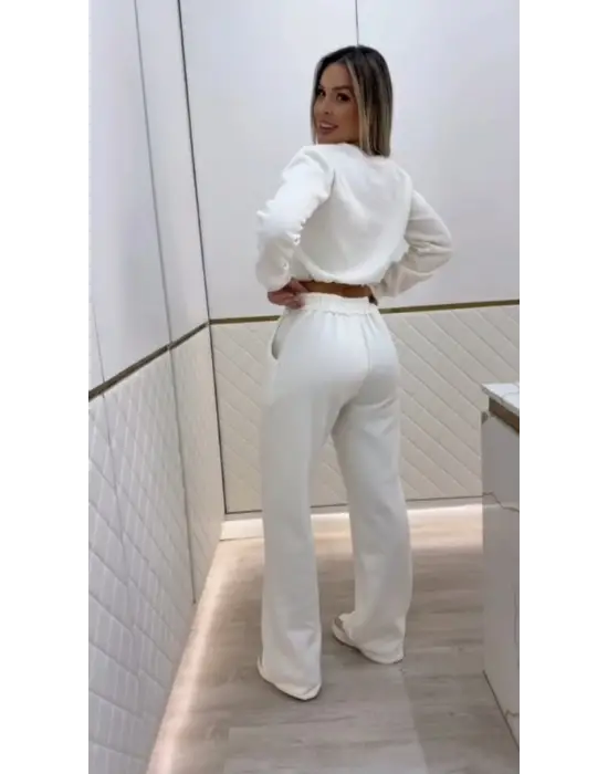 Etnik Desenli İki İplik Takım Elbise