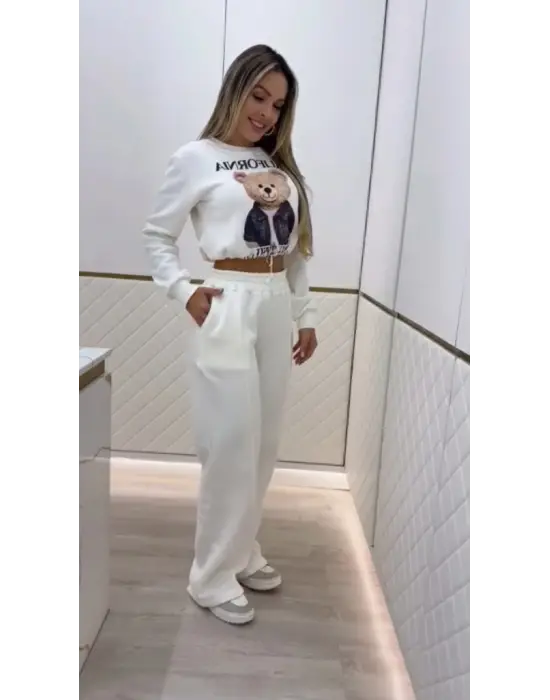 Etnik Desenli İki İplik Takım Elbise