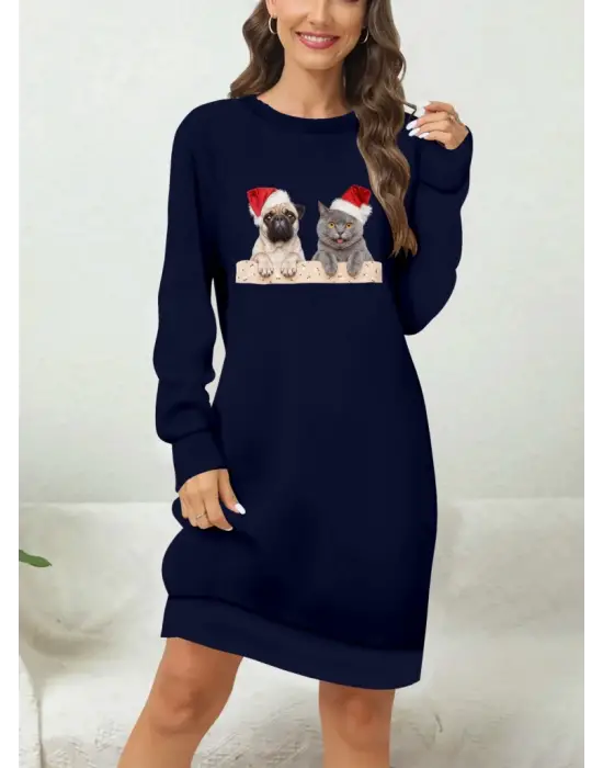 Omarı Desenli Kadın Uzun Kollu Viskon Bluz